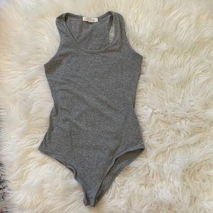 Active Basic sleeveless Gray Bodysuit Sz small